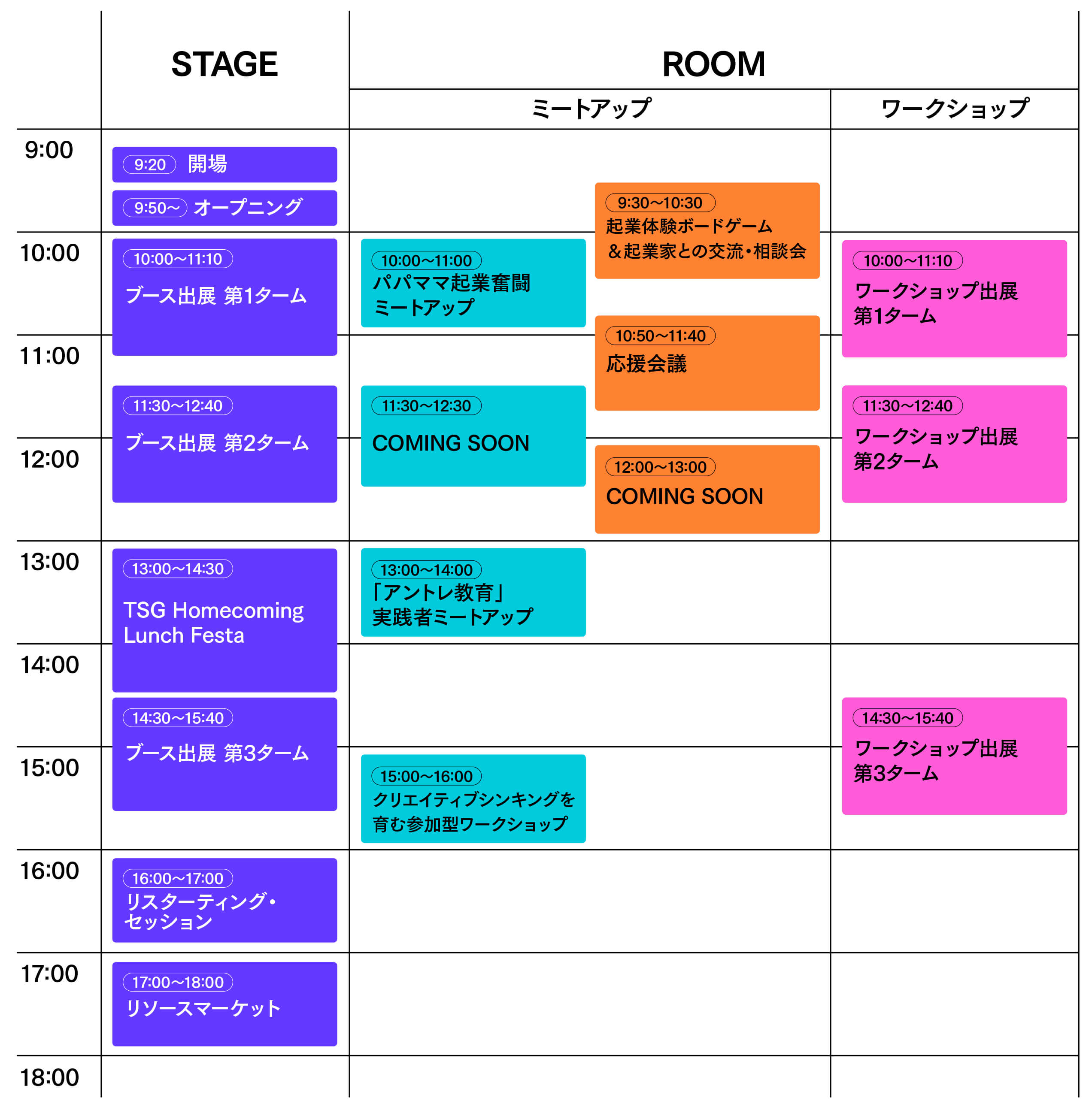 タイムテーブル
